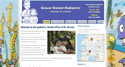 Desktop Screenshot of groverdentalpediatrics.com